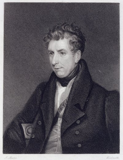 William Jerdan (1782-1869) engraved by Woolnoth by Harriet Jane Moore